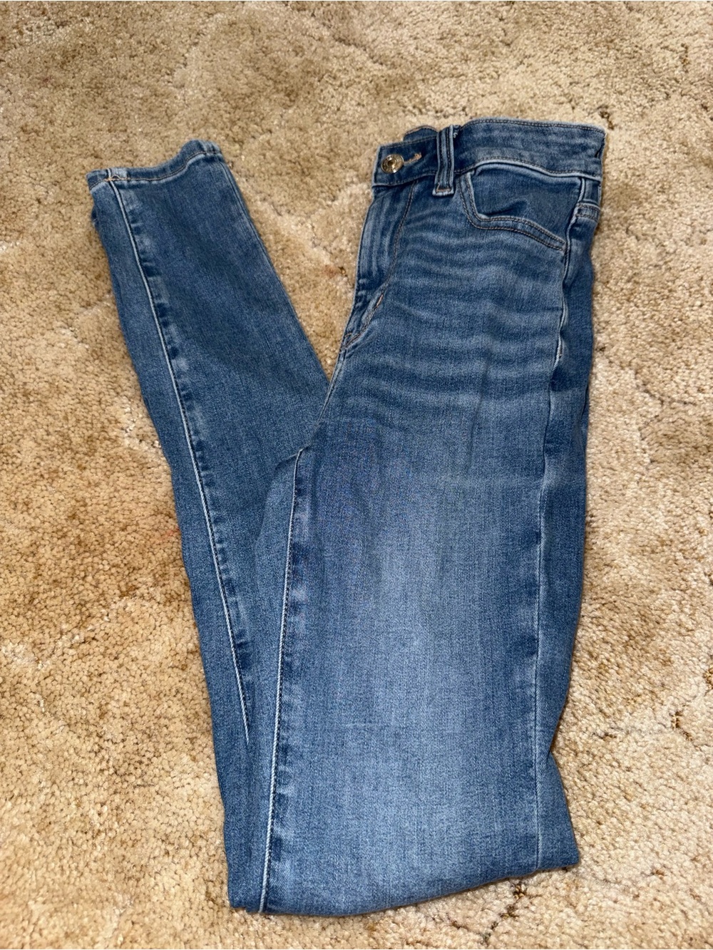 American Eagle Outfitters Womens Skinny Jeans in Blue Wash
